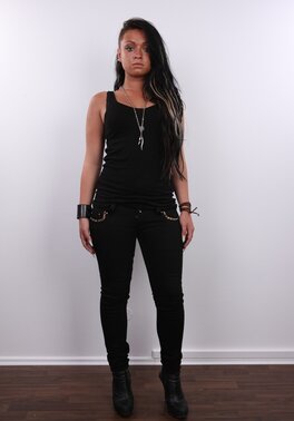 Female deletes clothes in anticipation of naked shoot that shall be unforgettable