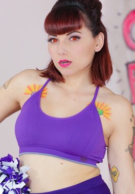 It's full moon tonight so innocent cheerleader turns into a dirty stripper