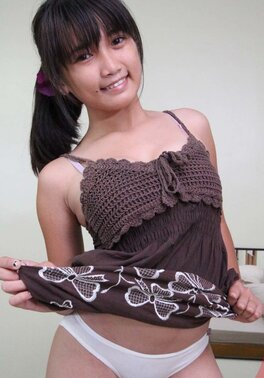 Asian cutie opens her pussy and lets white dude bang it hard