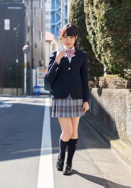 Shy Asian teen plays with her wet coochie through her panties