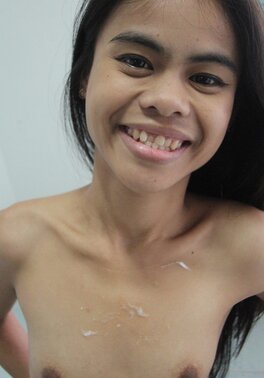 Asian beauty with a tight pussy wants to get banged on all fours