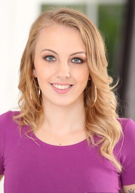 Blondie dripping with arousal showing off her barely legal twat