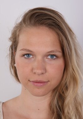 Hot girl with blond hair gives closeups of her boobies too