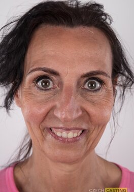 Klaudie the aging hoe shows off her sagging breasts and such