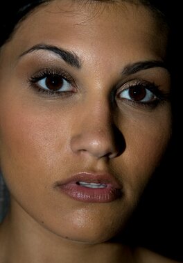 Hot brunette climaxes with her pussy exposed in a short skirt