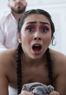 Tight babe is goign to screw her stepbro with no shame too