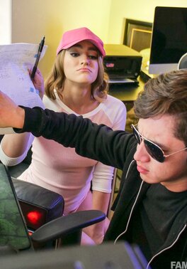 Cutest girl Kenzie Madison wants her gaming stepbro to fuck her