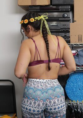 Lilly Hall gets stripped and fucked by Peter Green for shoplifting