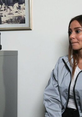 Havana Bleu gets bent over the desk and fucked doggystyle by JMac