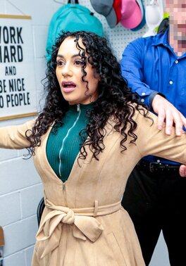 Latina Brianna Bourbon gets stripped and fucked doggystyle by Mike Mancini