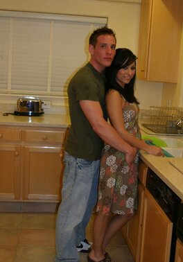 Brunette cannot believe this, it actually felt deep for a change