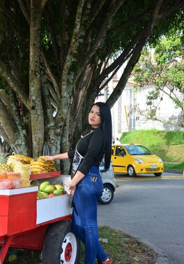 Maria Del Rosario has to showcase her big round tits today