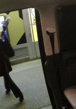 Czech blonde wants his thick drip after a quick backseat tease