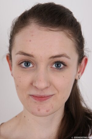 Vagina of skinny girl Eliska gets wet and she has to expose it at the photoshoot