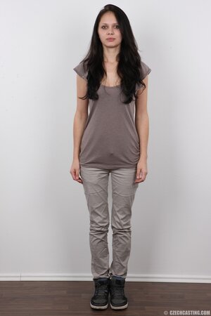 Czech horny girl with saggy boobs has shaved pussy exposed worldwide