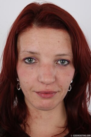 Shy skinny female makes shaved snatch known stripping down so ineptly