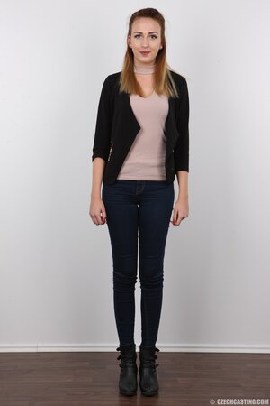 Interview wasn't enough for porn agent and he asked chick to strip down