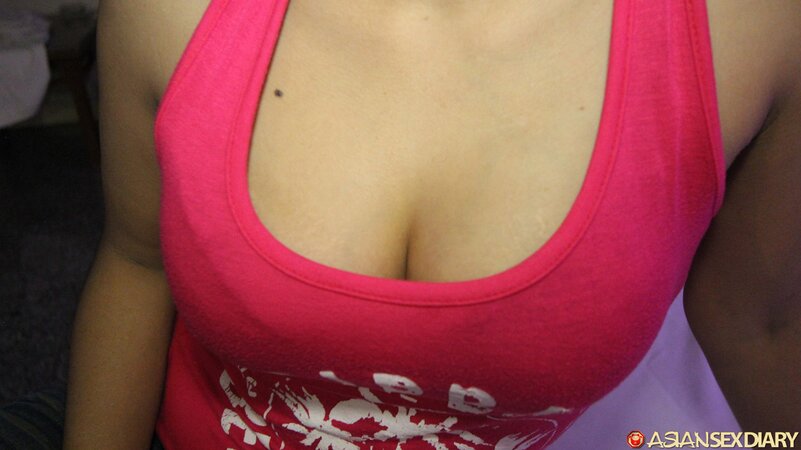 Busty Philippine female fucks with hotel guest and gets facialized on the camera