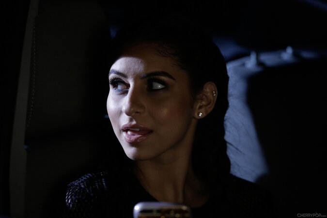 Lustful young brunette with pigtails picked up a guy and fucked him at home