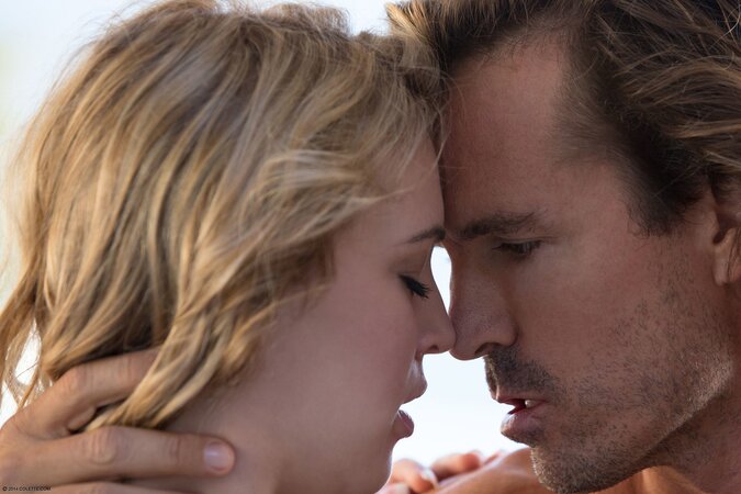 Experienced dude enjoys double blowjob from teen sluts and fucks them both