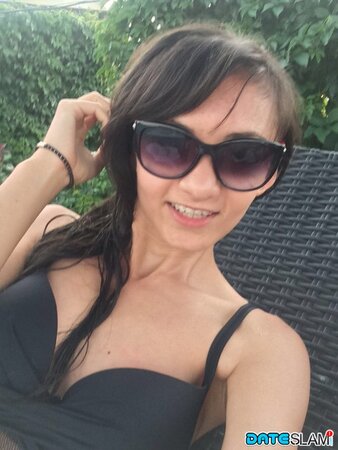 Ukrainian doesn't have outstanding curves but anyway she wants to show them