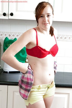 Barely legal Jemma M is here to show off her pussy on the floor