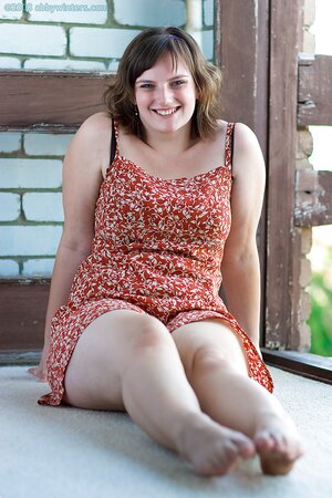 Adorable girl with natural breasts shows what she can do