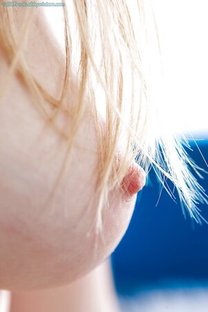 Blondie slinging her panties at the camera just to be playful