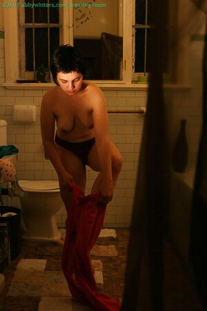 Skye T does not mind showing her body in the dark today