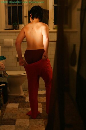 Skye T does not mind showing her body in the dark today