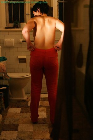 Skye T does not mind showing her body in the dark today