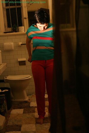 Skye T does not mind showing her body in the dark today