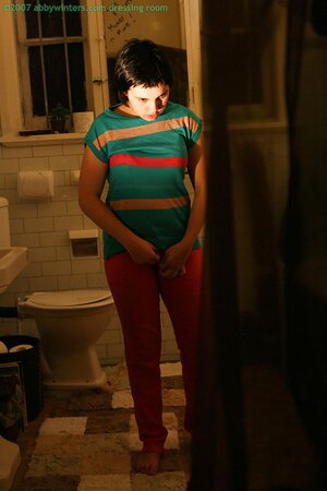 Skye T does not mind showing her body in the dark today