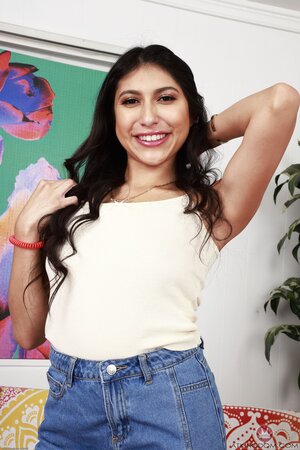 Firm assed chick is going to keep her legs raised as she teases