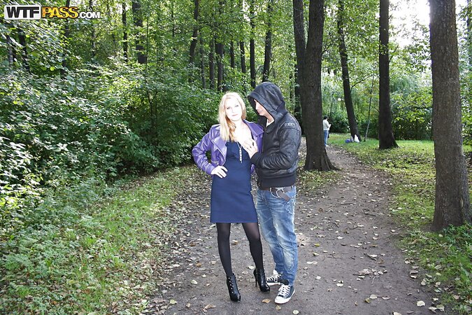 Her wet pussy is going to get dicked with passion in public