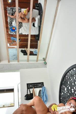 The horny girl cums all over the guy's huge boner as they bang