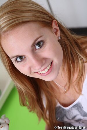 Hottest pornstar posing in a gallery that deals with innocence