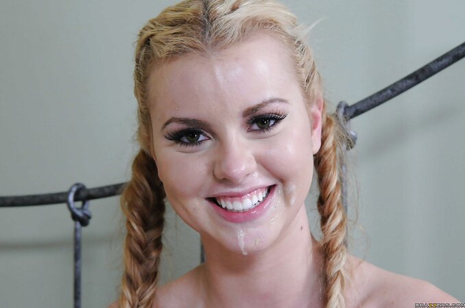 Cute braided girl wants to get schlonged by the hunky cool lad