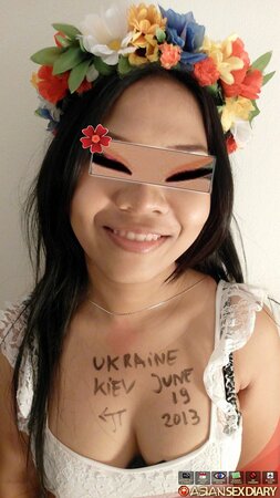 Unbelievable Asian fuck with a girl who wears a sexy crown