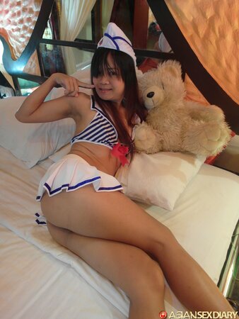 Adorable Asian is ready to suck dick and get fucked as well