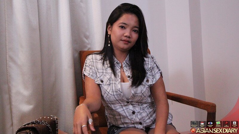 Curvy Asian girl Jewel takes a big cock in her tight holes