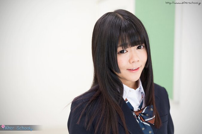 Shy Japanese teen takes off her uniform to demonstrate her kitty