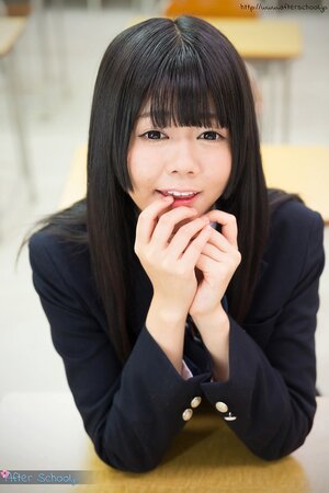 Shy Japanese teen takes off her uniform to demonstrate her kitty