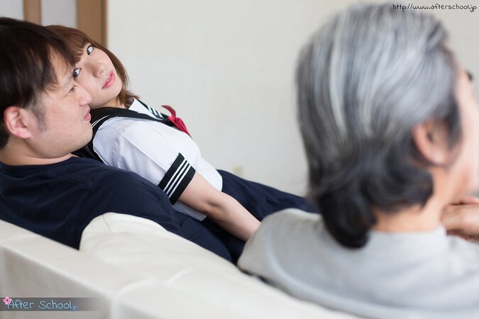 Asian schoolgirl gets in the mood to fuck her stepdad’s fat dick