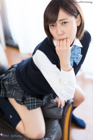 Cute Japanese schoolgirl likes to show off her perky tits