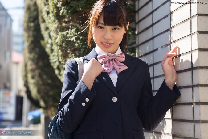 Shy Asian teen plays with her wet coochie through her panties