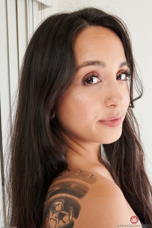 Mi Ha Doan shows her Asian pussy and perfect ass as well