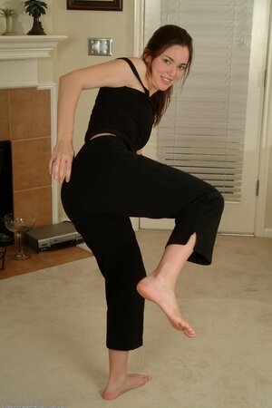 Josie has a hot body and she loves doing headstands as well