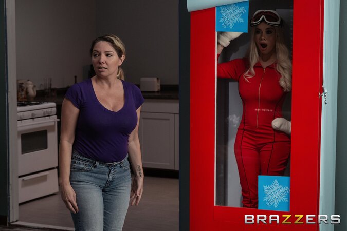 Sexy skier doll comes alive and gets that hard dick inside
