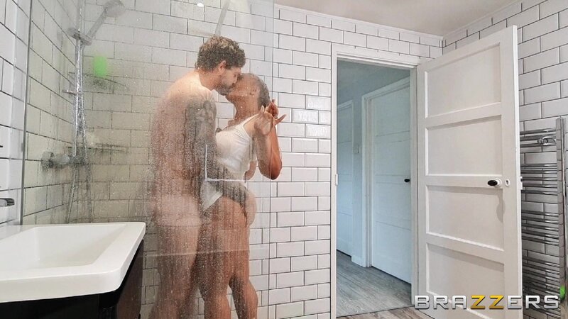 Beth Bennett's bathroom blowjob looks hot and it gets better